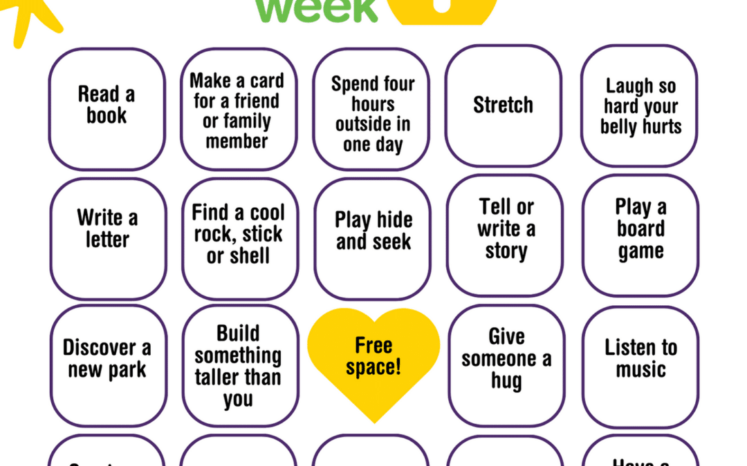 Screen-Free BINGO (Jr. Card for young participants) 🖨