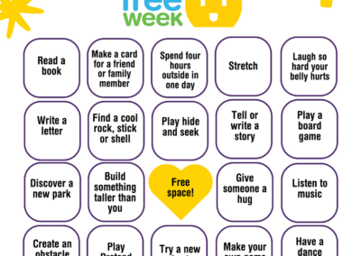 Screen-Free BINGO (Jr. Card for young participants) 🖨