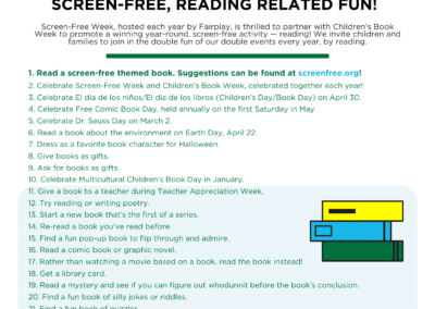 100 Screen-Free, Reading-Related Activities