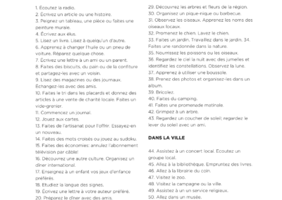 101 Screen-Free Activities (French)