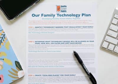 Healthy Screen Habit’s Family Technology Plan