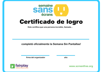 Certificate (Spanish) 🖨